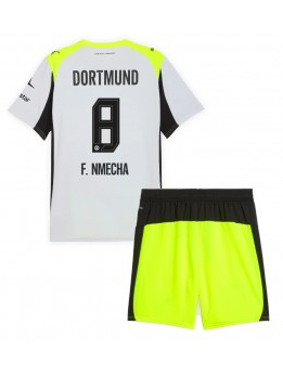 Borussia Dortmund Felix Nmecha #8 Replika Borta Kläder Barn 2025-26 Kortärmad (+ byxor)